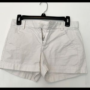 White Khaki Shorts